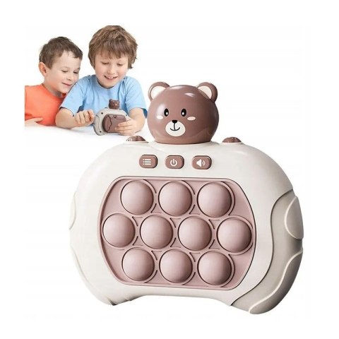 WOOPIE Gra POP IT Interaktywna Antystresowa Zręcznościowa Miś Woopie