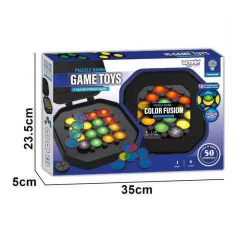 WOOPIE Gra "Ułóż Wzór" Trening Mózgu Nauka Mieszania Kolorów Woopie