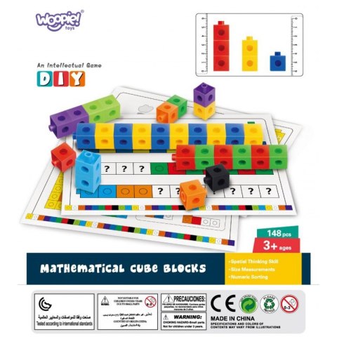 WOOPIE Klocki Konstrukcyjne Edukacyjne Sześciany + Wzory Woopie