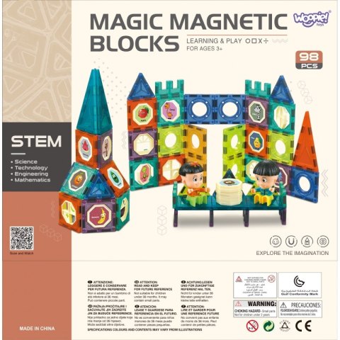 WOOPIE Klocki Magnetyczne Zamek 98 el. Woopie