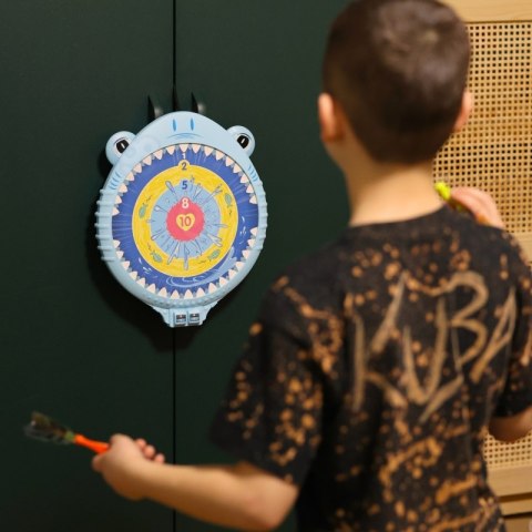WOOPIE Magnetyczna Gra w Rzutki Dart Tarcza Wesoły Rekinek Woopie