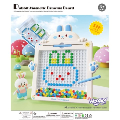 WOOPIE Tablica Magnetyczna dla Dzieci Montessori MagPad Królik Woopie