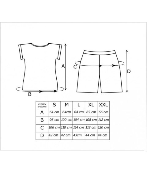 PIŻAMA DAMSKA SKY 1/2 DONNA
