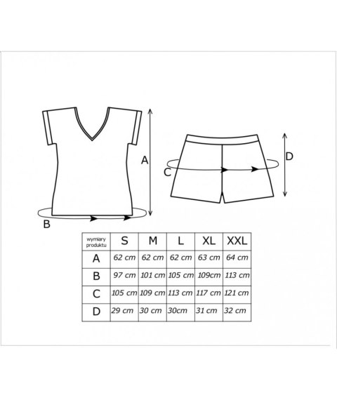 PIŻAMA DAMSKA SKY SHORT DONNA