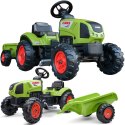 FALK Traktor Claas Zielony na Pedały z Przyczepą + Klakson od 2 Lat. FALK FALK Traktor Claas Zielony na Pedały z Przyczepą + Klakson od 2 Lat. FALK