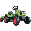 FALK Traktor Claas Zielony na Pedały z Przyczepą + Klakson od 2 Lat. FALK FALK Traktor Claas Zielony na Pedały z Przyczepą + Klakson od 2 Lat. FALK