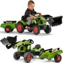 Falk Traktor Claas z Przyczepą i Łyżką na pedały FALK Falk Traktor Claas z Przyczepą i Łyżką na pedały FALK