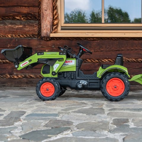 Falk Traktor Claas z Przyczepą i Łyżką na pedały FALK Falk Traktor Claas z Przyczepą i Łyżką na pedały FALK
