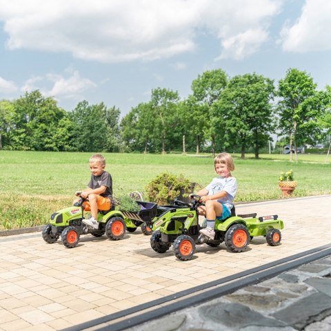 Falk Traktor Claas z Przyczepą i Łyżką na pedały FALK Falk Traktor Claas z Przyczepą i Łyżką na pedały FALK