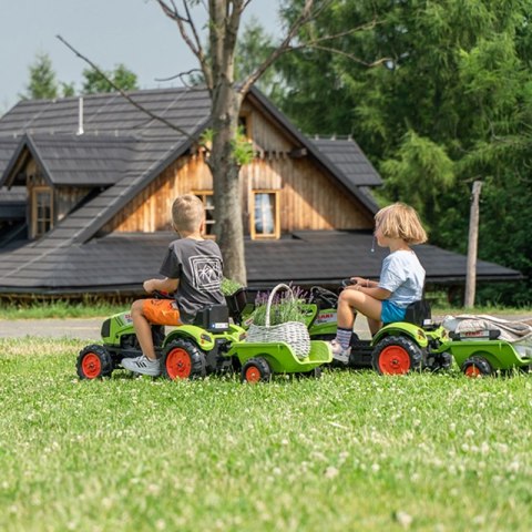 Falk Traktor Claas z Przyczepą i Łyżką na pedały FALK Falk Traktor Claas z Przyczepą i Łyżką na pedały FALK