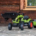 Falk Traktor Claas z Przyczepą i Łyżką na pedały FALK Falk Traktor Claas z Przyczepą i Łyżką na pedały FALK