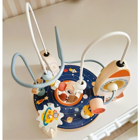 TOOKY TOY Drewniana Rakieta Pętla Motoryczna Labirynt Tooky Toy