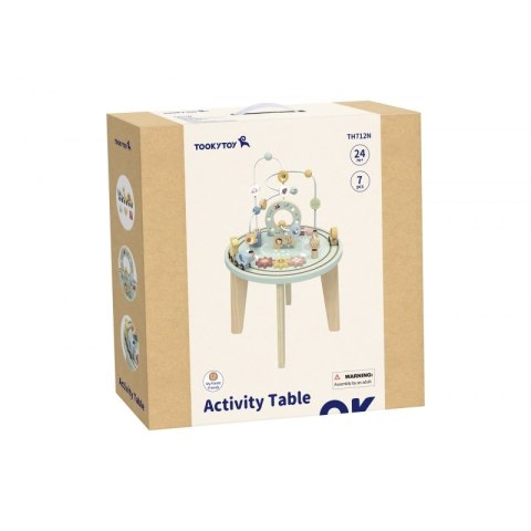 TOOKY TOY Drewniany Stół Aktywności Montessori Pętla Motoryczna Tooky Toy TOOKY TOY Drewniany Stół Aktywności Montessori Pętla Motoryczna Tooky Toy