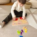 TOOKY TOY Edukacyjna Drewniana Układanka Dłonie i Stopy Nauka Liczenia i Kolorów Tooky Toy