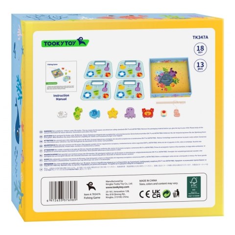 TOOKY TOY Gra Łowienie Rybek Gra Zręcznościowa Tooky Toy