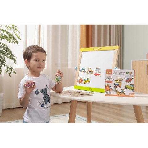 VIGA Drewniane magnesy pojazdy zestaw Viga Toys VIGA Drewniane magnesy pojazdy zestaw Viga Toys