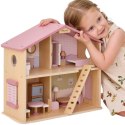 VIGA PolarB Duży Drewniany Domek dla Lalek 17 el. Viga Toys VIGA PolarB Duży Drewniany Domek dla Lalek 17 el. Viga Toys