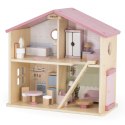 VIGA PolarB Duży Drewniany Domek dla Lalek 17 el. Viga Toys VIGA PolarB Duży Drewniany Domek dla Lalek 17 el. Viga Toys