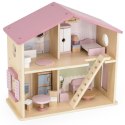 VIGA PolarB Duży Drewniany Domek dla Lalek 17 el. Viga Toys VIGA PolarB Duży Drewniany Domek dla Lalek 17 el. Viga Toys