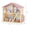 VIGA PolarB Duży Drewniany Domek dla Lalek 17 el. Viga Toys VIGA PolarB Duży Drewniany Domek dla Lalek 17 el. Viga Toys