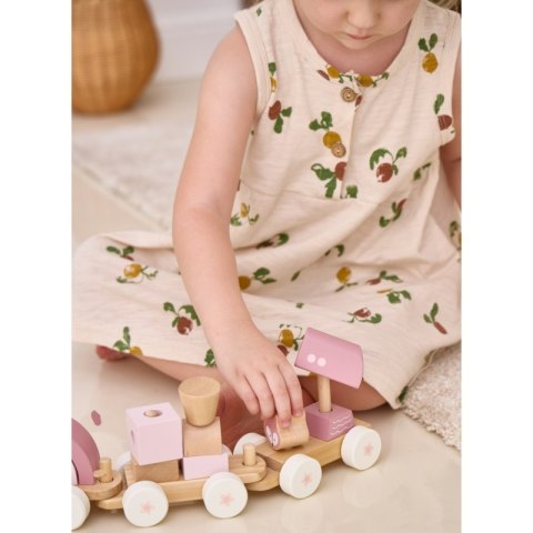 VIGA PolarB Różowa Kolejka Pociąg z Wagonikami Klocki Viga Toys VIGA PolarB Różowa Kolejka Pociąg z Wagonikami Klocki Viga Toys