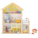 VIGA Zestaw Drewniany Domek dla Lalek z Laleczkami i Akcesoriami Viga Toys VIGA Zestaw Drewniany Domek dla Lalek z Laleczkami i Akcesoriami Viga Toys