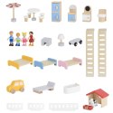 VIGA Zestaw Drewniany Domek dla Lalek z Laleczkami i Akcesoriami Viga Toys VIGA Zestaw Drewniany Domek dla Lalek z Laleczkami i Akcesoriami Viga Toys