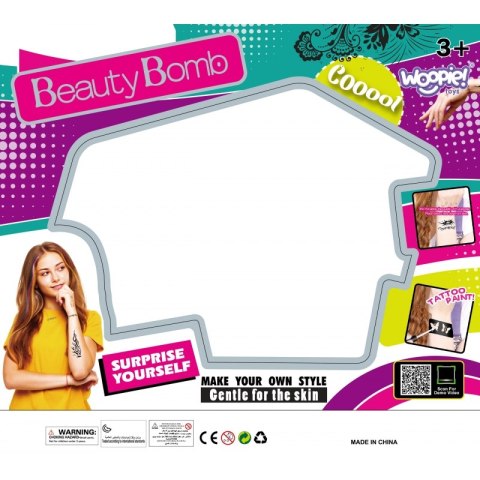 WOOPIE ART&FUN Zestaw do Malowania Brokat Doczepiane Włosy Woopie