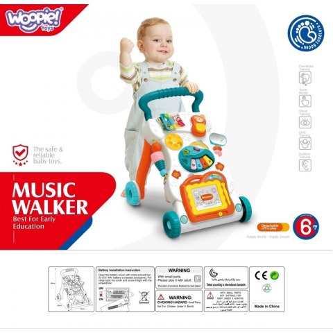 WOOPIE BABY Grający Chodzik z Znikopisem Woopie
