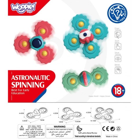 WOOPIE BABY Gryzak Spinner Wirujący z Przyssawką Zestaw 3 szt Woopie Baby WOOPIE BABY Gryzak Spinner Wirujący z Przyssawką Zestaw 3 szt Woopie Baby