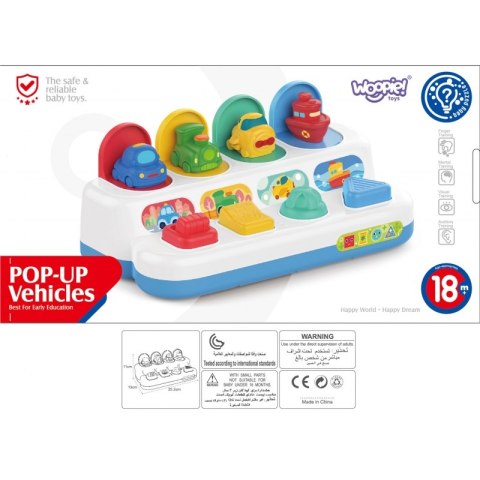 WOOPIE BABY Zabawka Edukacyjna Wyskakujące Pojazdy POP-UP Woopie WOOPIE BABY Zabawka Edukacyjna Wyskakujące Pojazdy POP-UP Woopie