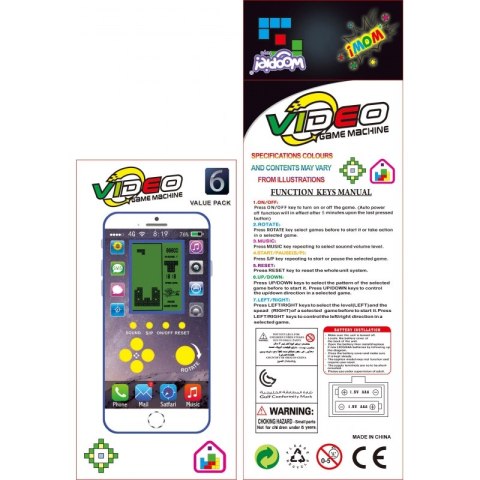 WOOPIE Elektroniczna Gra Mini Tetris Kieszonkowa Wersja Woopie