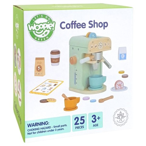 WOOPIE GREEN Drewniany Ekspres do Kawy 25 el Cukiernia Barista Woopie Let's Go Green WOOPIE GREEN Drewniany Ekspres do Kawy 25 el Cukiernia Barista Woopie Let's Go Green