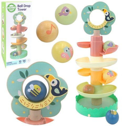 WOOPIE GREEN Drewniany Kulodrom Tor Kulkowy 6EL Sensoryczne Edukacyjny Woopie Let's Go Green WOOPIE GREEN Drewniany Kulodrom Tor Kulkowy 6EL Sensoryczne Edukacyjny Woopie Let's Go Green