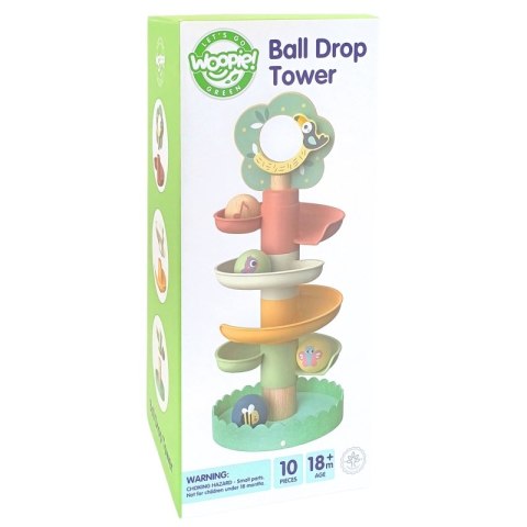 WOOPIE GREEN Drewniany Kulodrom Tor Kulkowy 6EL Sensoryczne Edukacyjny Woopie Let's Go Green WOOPIE GREEN Drewniany Kulodrom Tor Kulkowy 6EL Sensoryczne Edukacyjny Woopie Let's Go Green