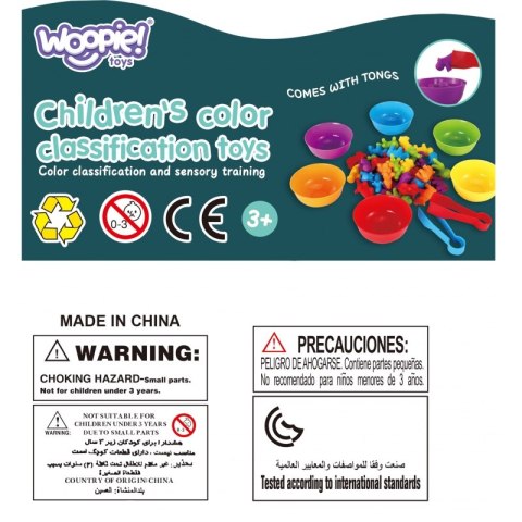 WOOPIE Gra Edukacyjna Sorter Kolorów Morska Kraina 64 el. Woopie