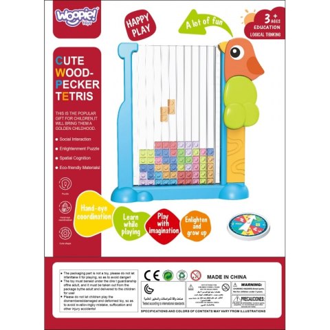 WOOPIE Gra Edukacyjna Tetris Kolorowe Klocki Woopie
