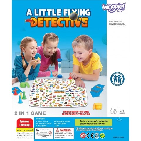 WOOPIE Gra Planszowa 2w1 Mały Detektw + Chińczyk Woopie