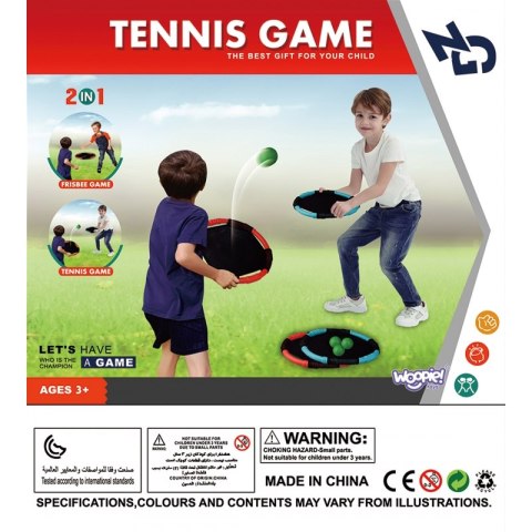 WOOPIE Gra Zręcznościowa 2w1 Tennis Frisbee Woopie WOOPIE Gra Zręcznościowa 2w1 Tennis Frisbee Woopie