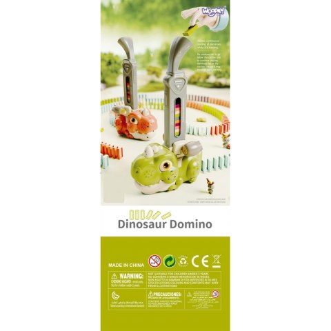 WOOPIE Interaktywna Ciuchcia Dinozaur Domino Pomarańczowy Woopie