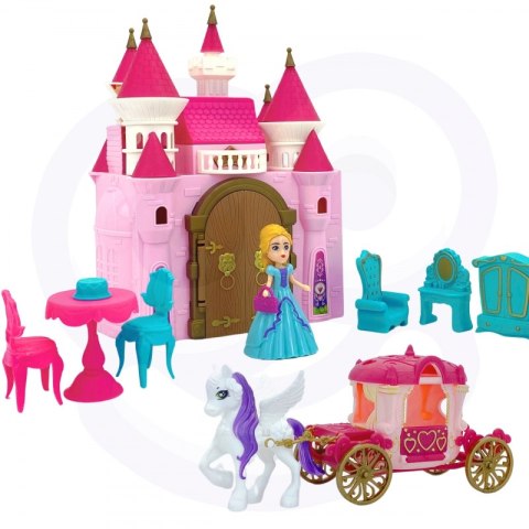 WOOPIE Interaktywny Magiczny Pałac Zestaw Księżniczka + Kareta i Akcesoria Woopie WOOPIE Interaktywny Magiczny Pałac Zestaw Księżniczka + Kareta i Akcesoria Woopie