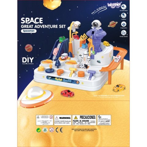 WOOPIE Interaktywny Tor Przeszkód dla Aut "Przygoda Astronauty" Woopie WOOPIE Interaktywny Tor Przeszkód dla Aut "Przygoda Astronauty" Woopie