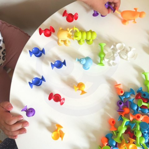 WOOPIE Klocki Konstrukcyjne z Przyssawkami - Zwariowane Zwierzaki Woopie