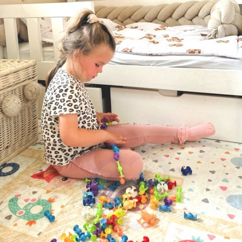 WOOPIE Klocki Konstrukcyjne z Przyssawkami - Zwariowane Zwierzaki Woopie