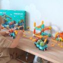 WOOPIE Klocki Magnetyczne Dinozaury Konstrukcyjne 84 el. Woopie