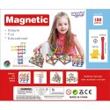 WOOPIE Klocki Magnetyczne Konstrukcyjne Układanka Kreatywna 180 el. Woopie