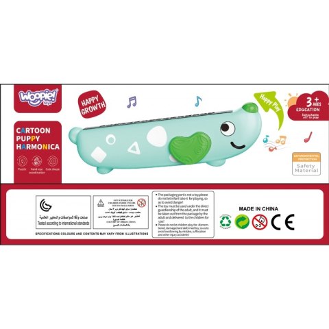 WOOPIE Kolorowa Harmonijka Ustna dla Dzieci Piesek Woopie