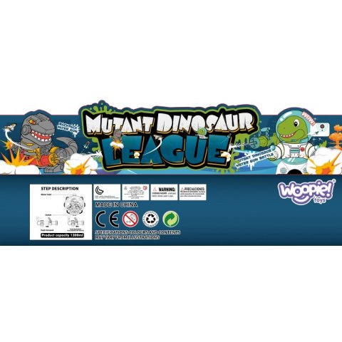 WOOPIE Pistolet na Wodę z Plecakiem Dino Woopie