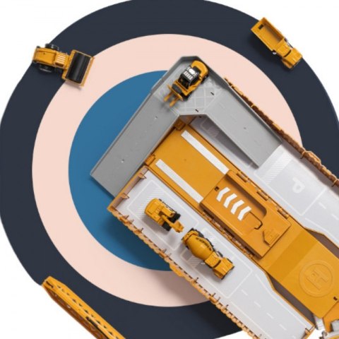 WOOPIE Samochód Ciężarowy 6w1 Zestaw Budowy Dźwig Resoraki Akcesoria Woopie