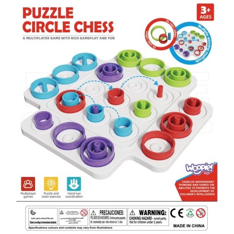 WOOPIE Strategiczna Gra Logiczna Trening Mózgu Kółko i Krzyżyk 36 el. Woopie